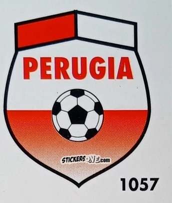 Cromo Stemma Perugia - Micro Calcio Campionato 1990-1991 n. 1057 - Vallardi