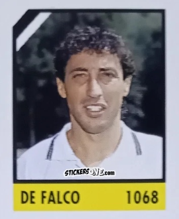 Sticker De Falco - Micro Calcio Campionato 1990-1991 n. 1068 - Vallardi