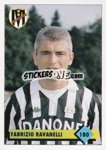 Cromo Fabrizio Ravanelli - Calcio 1992-1993 n. 180 - Merlin