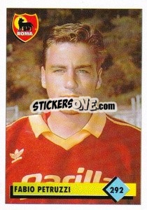 Figurina Fabio Petruzzi - Calcio 1992-1993 n. 292 - Merlin