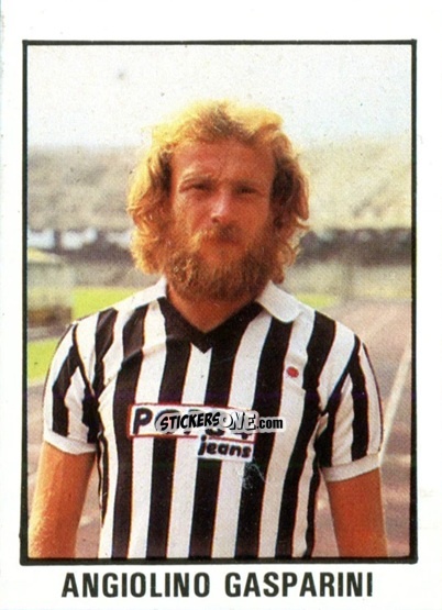 Sticker Angiolino Gasparini - Calcio Flash 1982 n. 18 - Edizioni Flash