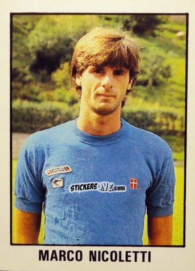 Sticker Marco Nicoletti - Calcio Flash 1982 n. 137 - Edizioni Flash