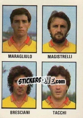 Cromo Maragliulo / Magistrelli / Bresciani / Tacchi - Calcio Flash 1982 n. 324 - Edizioni Flash