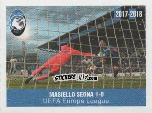 Cromo Masiello segna - Atalanta 2017-2018 n. 39 - Akinda