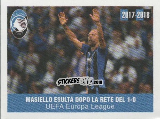 Cromo Masiello esulta - Atalanta 2017-2018 n. 40 - Akinda