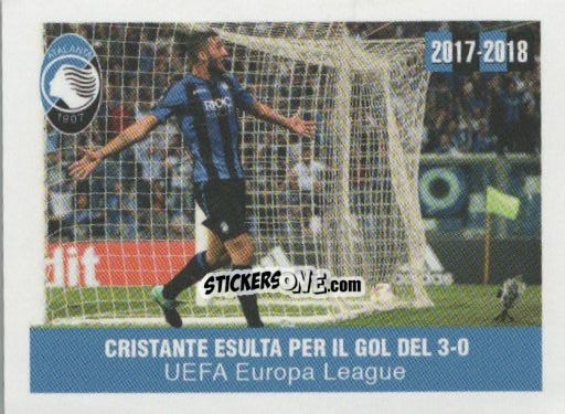 Figurina Cristante esulta - Atalanta 2017-2018 n. 44 - Akinda
