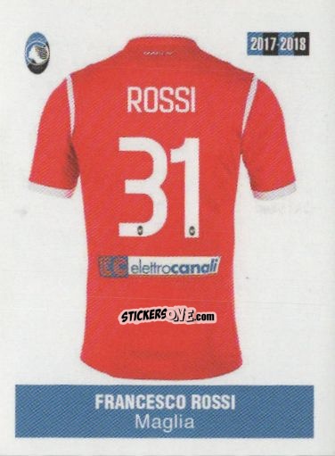 Cromo Francesco Rossi - Atalanta 2017-2018 n. 78 - Akinda