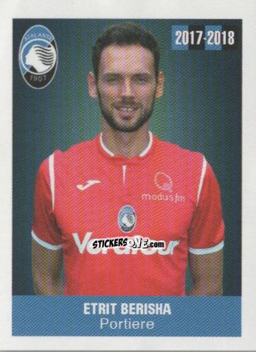 Cromo Etrit Berisha - Atalanta 2017-2018 n. 85 - Akinda