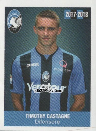 Sticker Timothy Castagne - Atalanta 2017-2018 n. 116 - Akinda