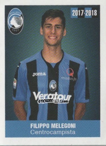 Cromo Filippo Melegoni - Atalanta 2017-2018 n. 133 - Akinda