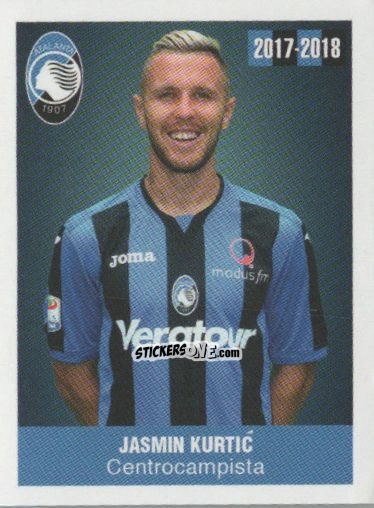 Figurina Jasmin Kurtic - Atalanta 2017-2018 n. 140 - Akinda
