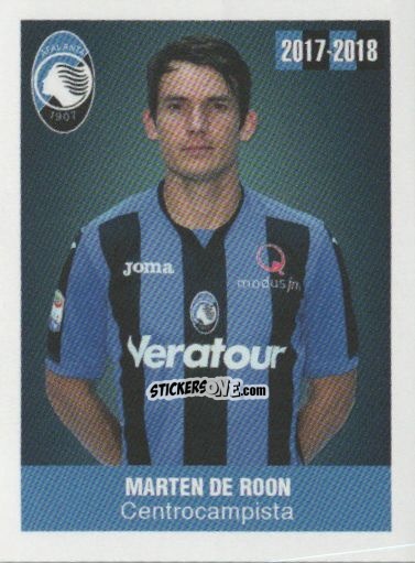 Sticker Marten De Roon - Atalanta 2017-2018 n. 149 - Akinda