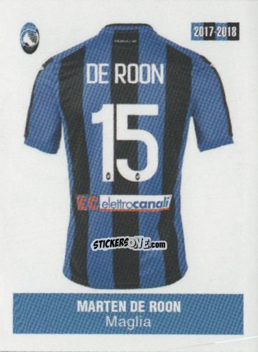 Sticker Marten De Roon - Atalanta 2017-2018 n. 150 - Akinda