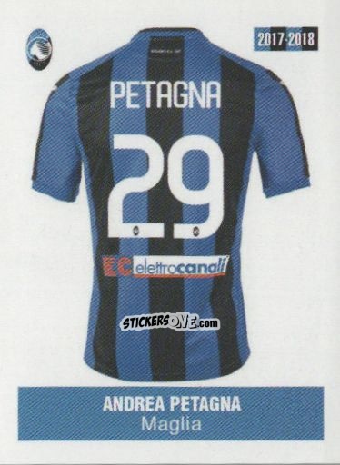 Sticker Andrea Petagna - Atalanta 2017-2018 n. 166 - Akinda