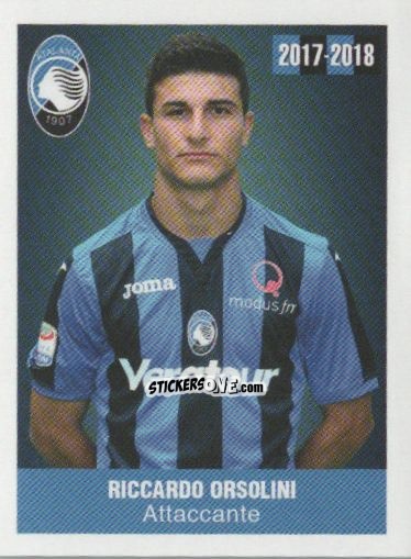 Cromo Riccardo Orsolini - Atalanta 2017-2018 n. 172 - Akinda