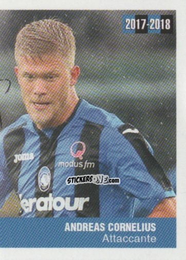 Sticker Andreas Cornelius - Atalanta 2017-2018 n. 178 - Akinda