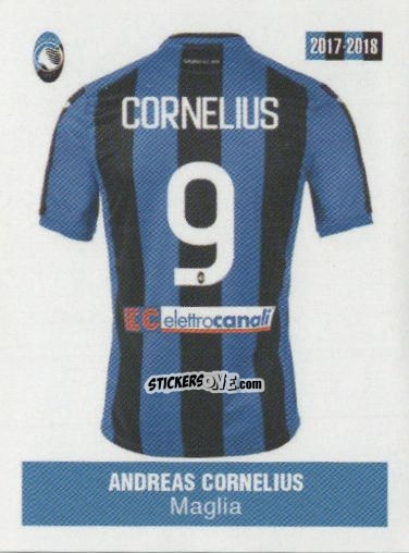 Figurina Andreas Cornelius - Atalanta 2017-2018 n. 179 - Akinda
