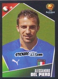 Cromo Alessandro Del Piero - UEFA Euro Portugal 2004 n. 236 - Panini