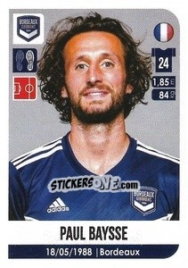 Cromo Paul Baysse - FOOT 2020-2021 n. 39 - Panini