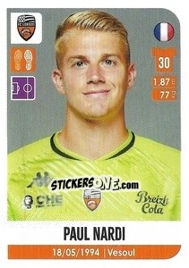 Sticker Paul Nardi - FOOT 2020-2021 n. 168 - Panini
