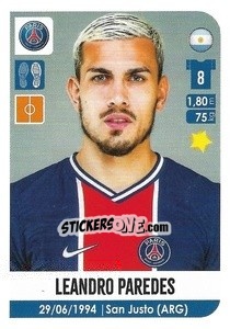 Cromo Leandro Paredes - FOOT 2020-2021 n. 415 - Panini