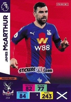 Cromo James McArthur - English Premier League 2020-2021. Adrenalyn XL n. 254 - Panini