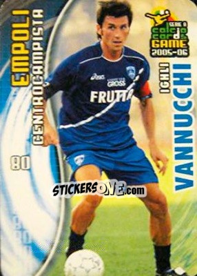 Cromo Ighli Vannucchi - Serie A 2005-2006. Calcio cards game n. 37 - Panini