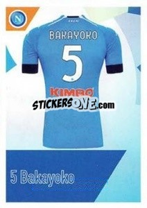 Cromo Bakayoko - SSC Napoli 2020-2021 n. 95 - Erredi Galata Edizioni