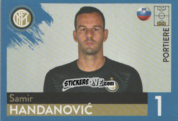 Figurina Samir Handanovic - F.c. Inter 2020-2021 n. 10 - Euro Publishing