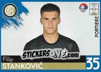 Sticker La Rosa - Filip Stankovic - F.c. Inter 2020-2021 n. 12 - Euro Publishing