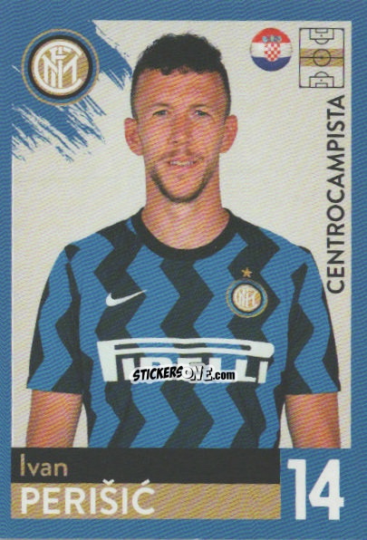 Figurina Ivan Perisic - F.c. Inter 2020-2021 n. 25 - Euro Publishing