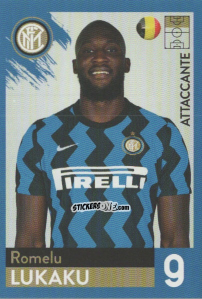 Cromo Romelu Lukaku - F.c. Inter 2020-2021 n. 33 - Euro Publishing