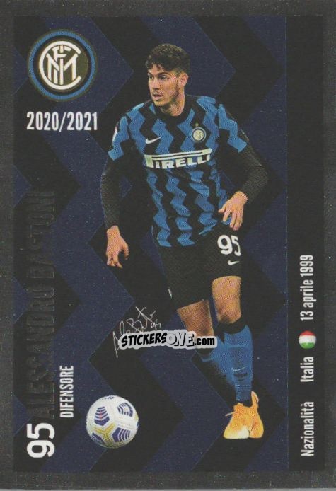 Sticker Bastoni - F.c. Inter 2020-2021 n. I12 - Euro Publishing