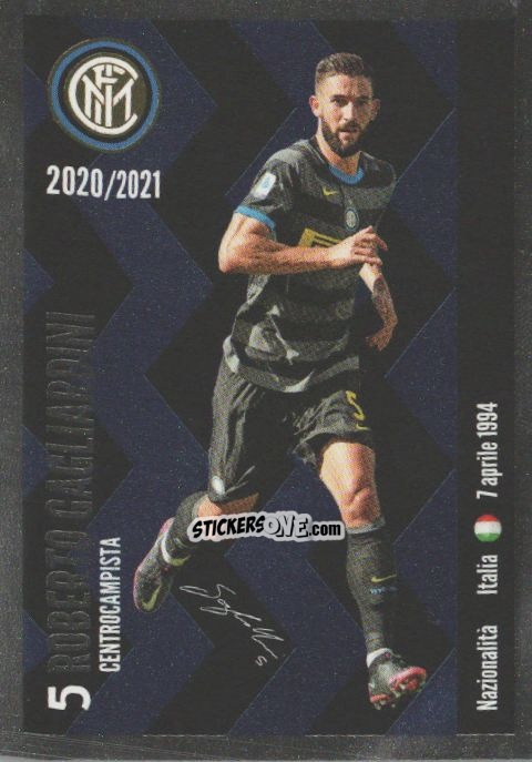 Cromo Gagliardini - F.c. Inter 2020-2021 n. I14 - Euro Publishing