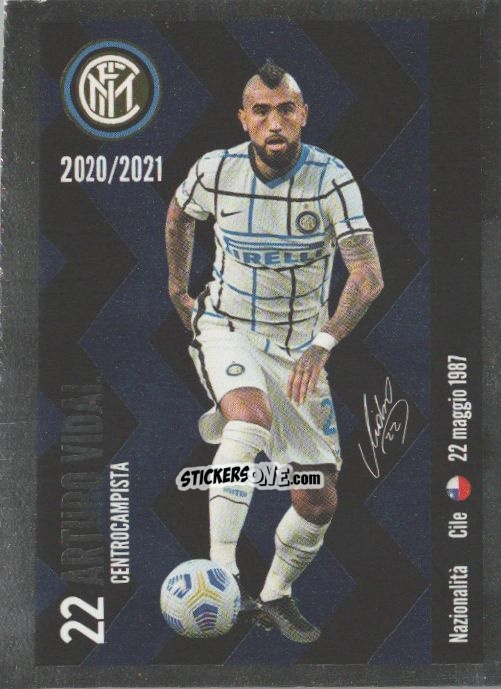Cromo Vidal - F.c. Inter 2020-2021 n. I19 - Euro Publishing