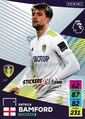 Sticker Patrick Bamford - English Premier League 2021-2022. Adrenalyn XL n. 167 - Panini