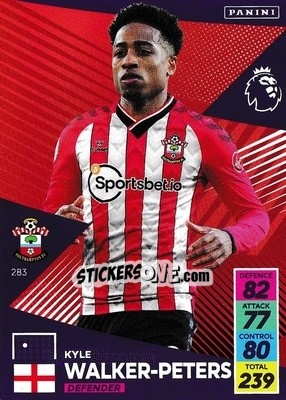 Cromo Kyle Walker-Peters - English Premier League 2021-2022. Adrenalyn XL n. 283 - Panini