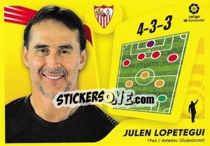 Figurina Entrenador: Julen Lopetegui (2) - Liga Spagnola 2021-2022 n. 522 - Colecciones ESTE