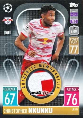Figurina Christopher Nkunku - UEFA Champions League & Europa League 2021-2022. Match Attax n. JR-CN - Topps