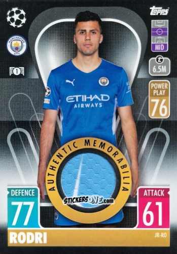 Figurina Rodri - UEFA Champions League & Europa League 2021-2022. Match Attax n. JR-RO - Topps