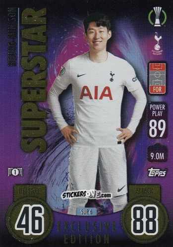 Sticker Heung-Min Son - UEFA Champions League & Europa League 2021-2022. Match Attax n. SUP6 - Topps