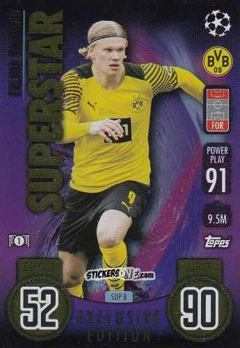 Cromo Erling Haaland - UEFA Champions League & Europa League 2021-2022. Match Attax n. SUP8 - Topps