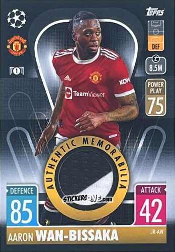 Sticker Aaron Wan-Bissaka - UEFA Champions League & Europa League 2021-2022. Match Attax n. JR-AW - Topps