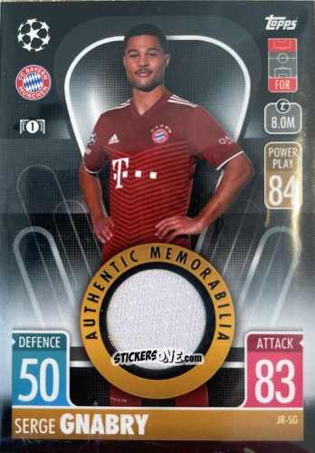 Figurina Serge Gnabry - UEFA Champions League & Europa League 2021-2022. Match Attax n. JR-SG - Topps