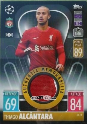Figurina Thiago Alcántara - UEFA Champions League & Europa League 2021-2022. Match Attax n. JR-TA - Topps