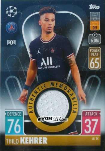 Sticker Thilo Kehrer - UEFA Champions League & Europa League 2021-2022. Match Attax n. JR-TK - Topps