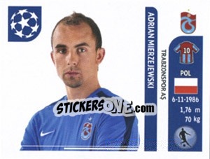 Figurina Adrian Mierzejewski - UEFA Champions League 2011-2012 n. 136 - Panini