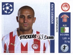 Cromo Rafik Djebbour - UEFA Champions League 2011-2012 n. 395 - Panini