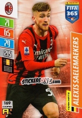 Cromo Alexis Saelemaekers - FIFA 365: 2021-2022. Adrenalyn XL n. 169 - Panini