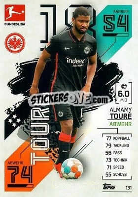 Sticker Almamy Tourè - German Fussball Bundesliga 2021-2022. Match Attax n. 131 - Topps
